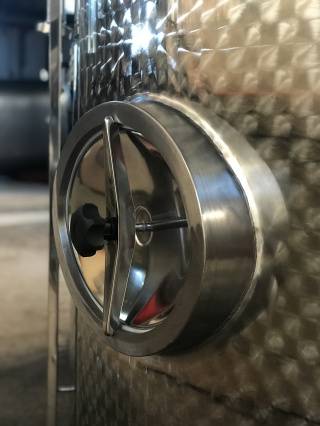 Detailaufnahme Edelstahlventil